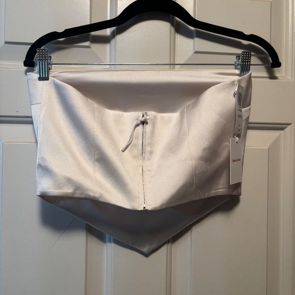 Sunday Best Bonbon Satin Tube Top - Picture 4 of 4